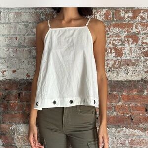 Free People sailor shirt tank top. White in perfect condition